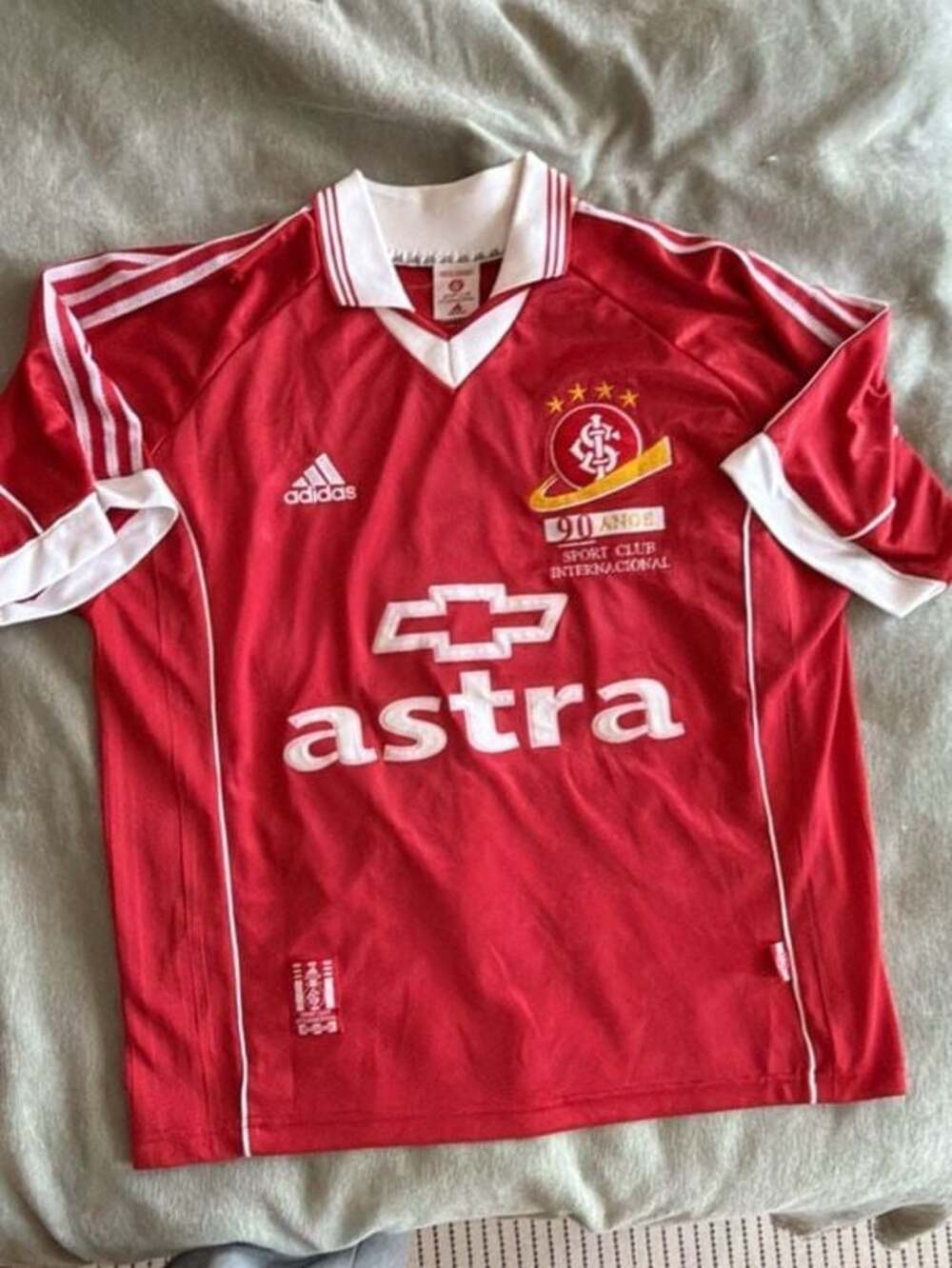 1999-2000 Sport Club Internacional Adidas 90 Anos Home Jersey #8